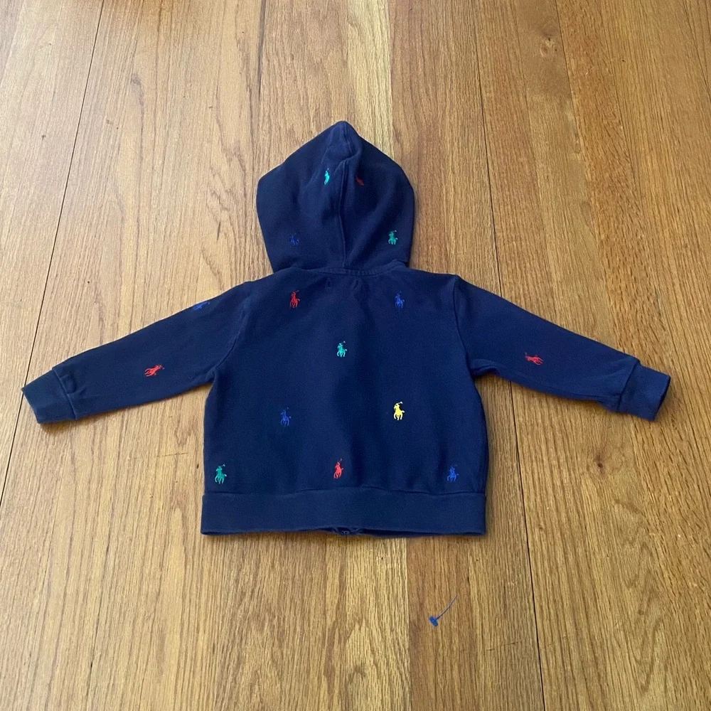 Ralph Lauren Pique Schiffli Hooded Sweatshirt with Signature Pony